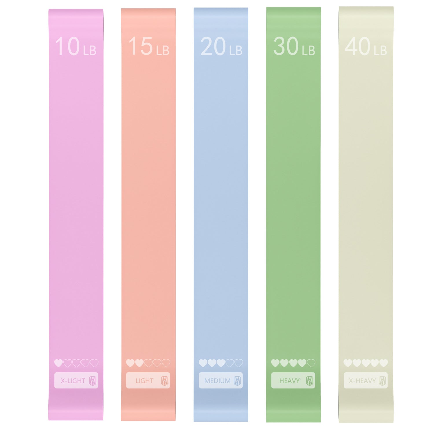 Elastic Fitness Resistance Bands for Home Training